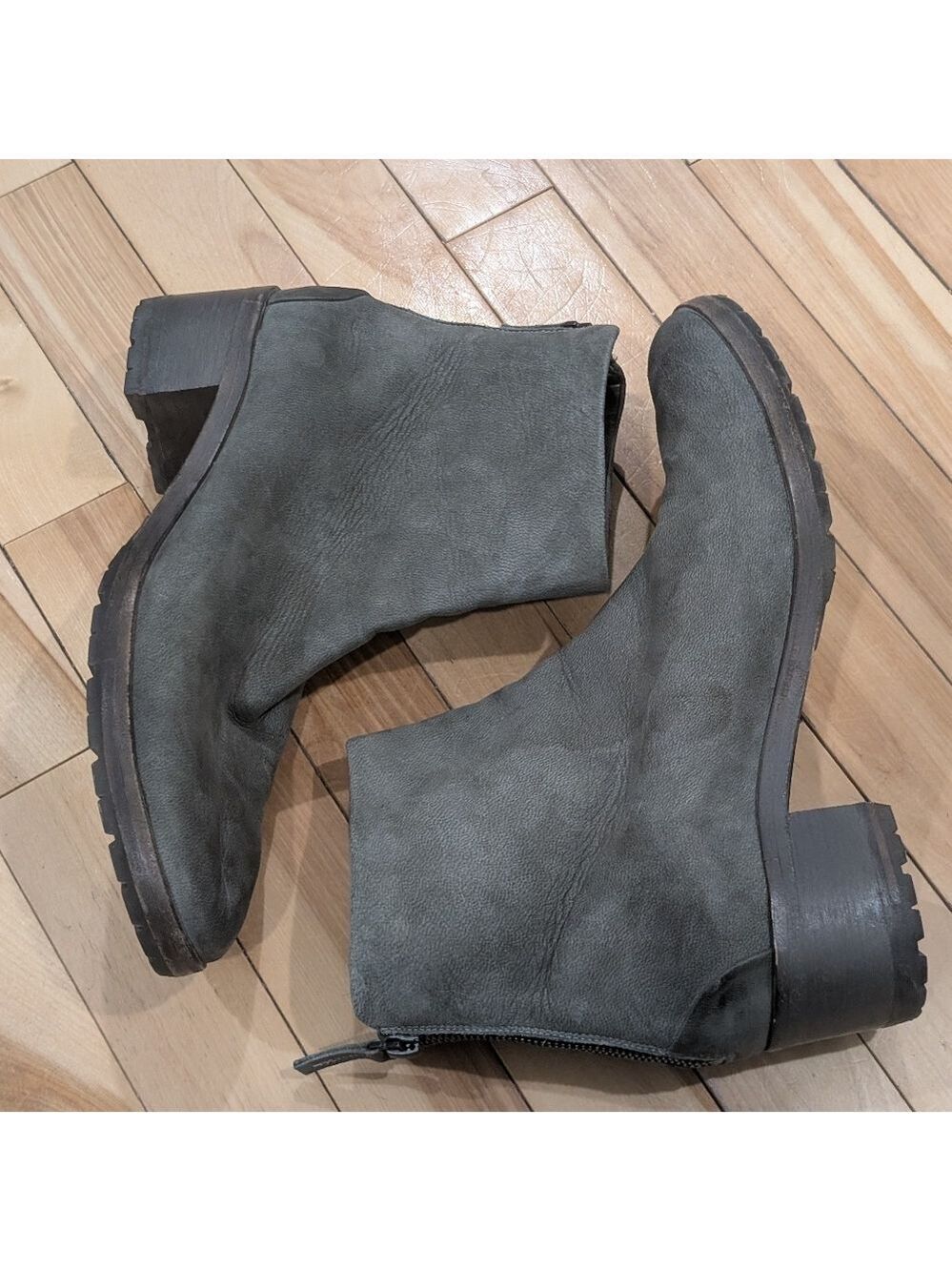 Marsèll | Listo Block-Heel Back-Zip Ankle Boots In Grey - Picture 11 of 16